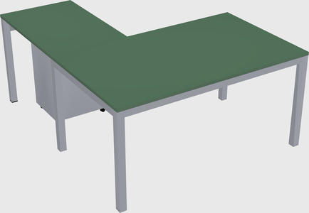 L-shaped desk