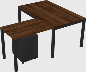 L-shaped desk