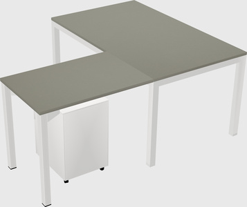 L-shaped desk