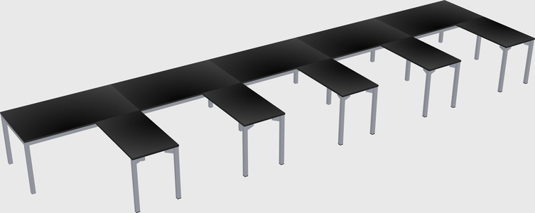 L-shaped desk