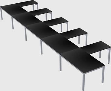 L-shaped desk