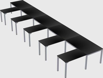 L-shaped desk