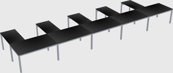 L-shaped desk