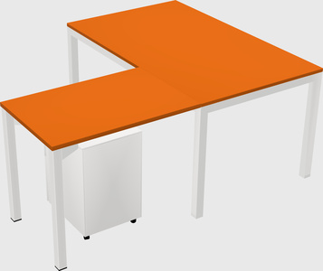 L-shaped desk