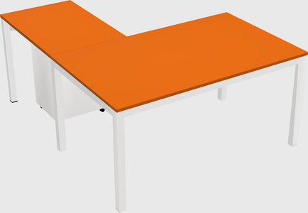 L-shaped desk
