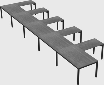 L-shaped desk