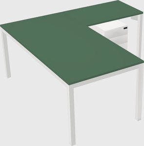 L-shaped desk