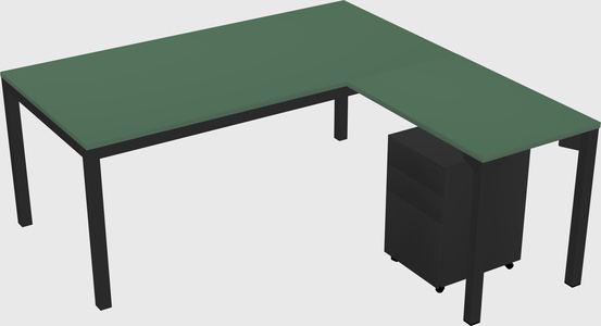 L-shaped desk