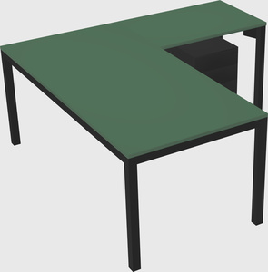 L-shaped desk