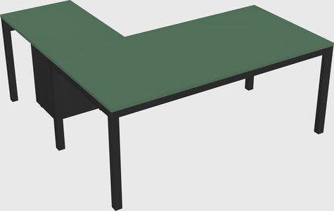L-shaped desk