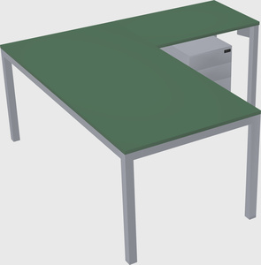 L-shaped desk