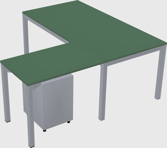 L-shaped desk