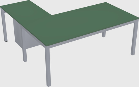 L-shaped desk