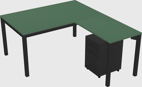 L-shaped desk