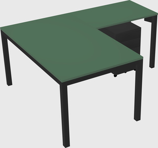 L-shaped desk