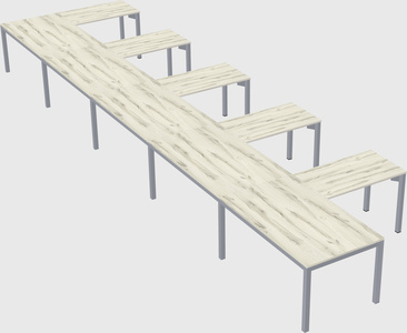 L-shaped desk