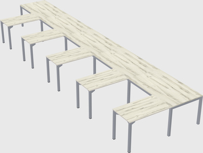 L-shaped desk