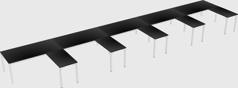 L-shaped desk
