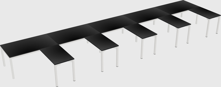 L-shaped desk