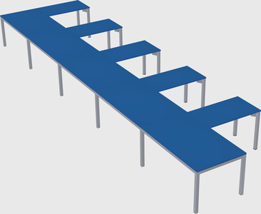 L-shaped desk