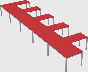 L-shaped desk