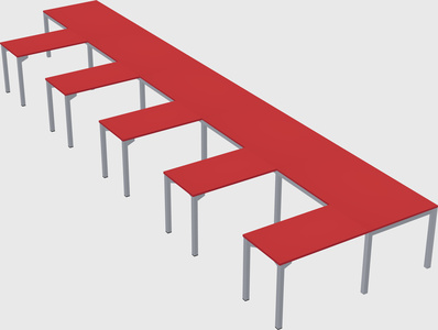 L-shaped desk