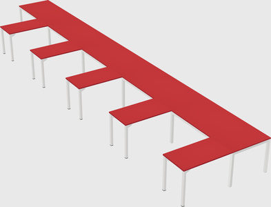 L-shaped desk
