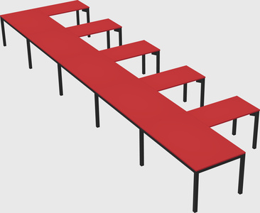 L-shaped desk