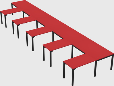 L-shaped desk
