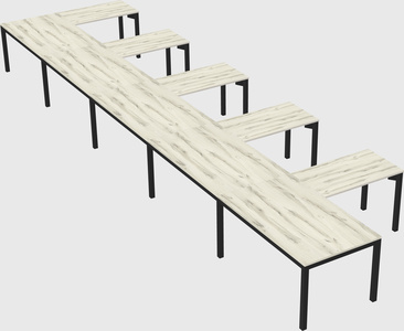 L-shaped desk