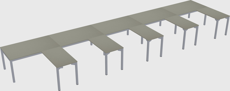 L-shaped desk