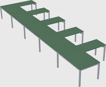 L-shaped desk