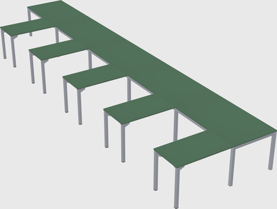 L-shaped desk