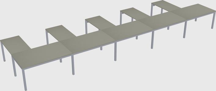 L-shaped desk