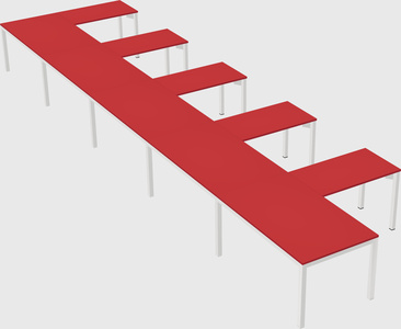 L-shaped desk