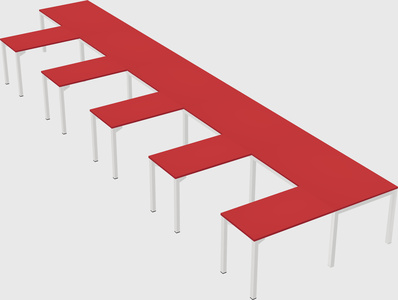 L-shaped desk