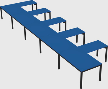 L-shaped desk