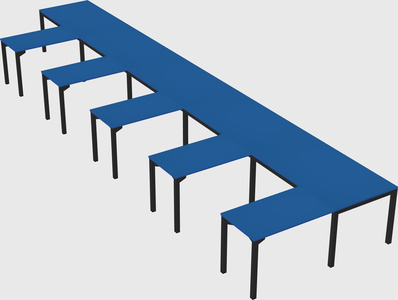 L-shaped desk