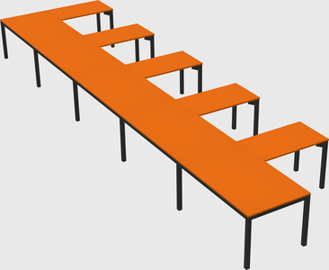 L-shaped desk