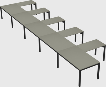 L-shaped desk