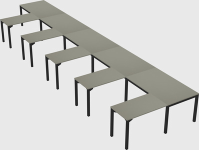 L-shaped desk
