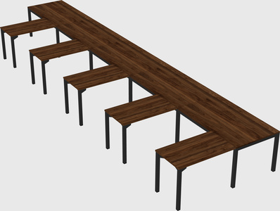 L-shaped desk