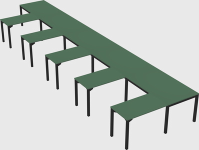 L-shaped desk