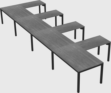L-shaped desk