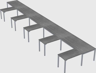 L-shaped desk