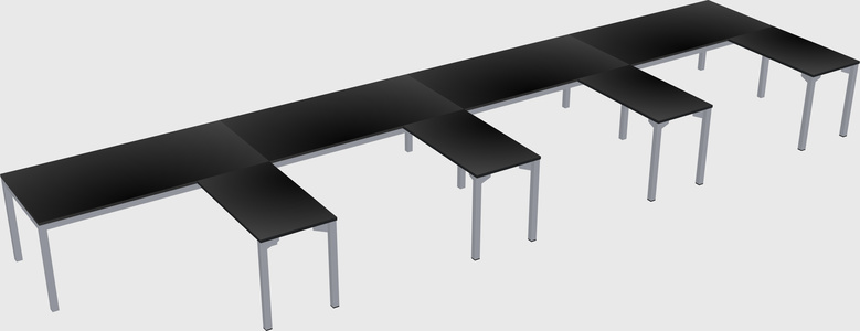 L-shaped desk