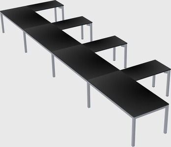 L-shaped desk