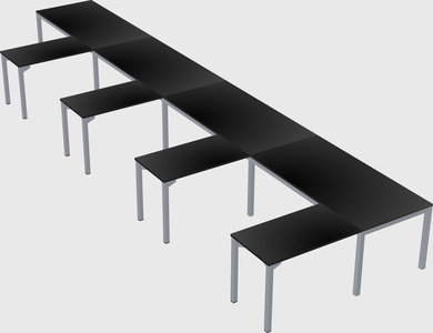 L-shaped desk