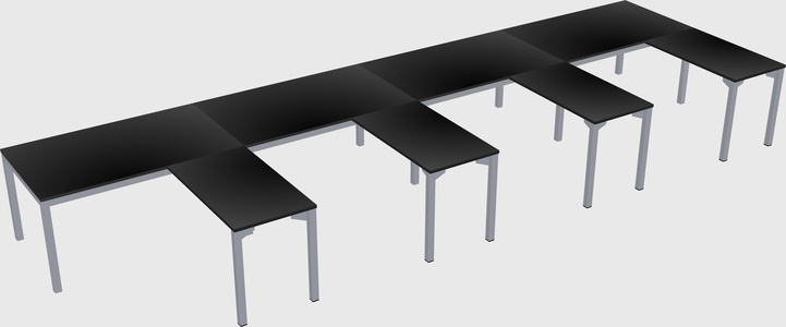 L-shaped desk