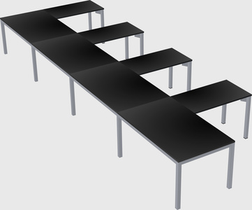 L-shaped desk